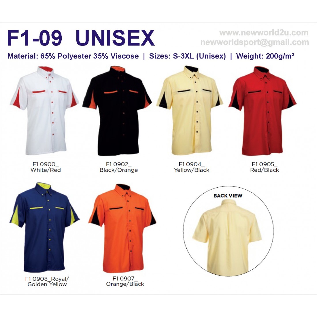 Uniform F1 Corporate Shirt F1-09