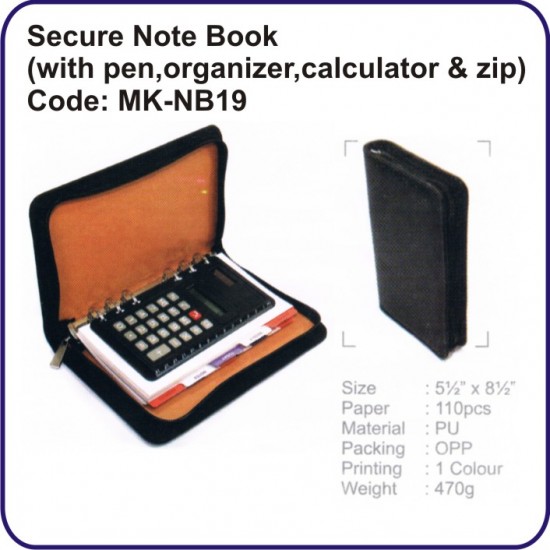 Secure Note Book MK-NB19