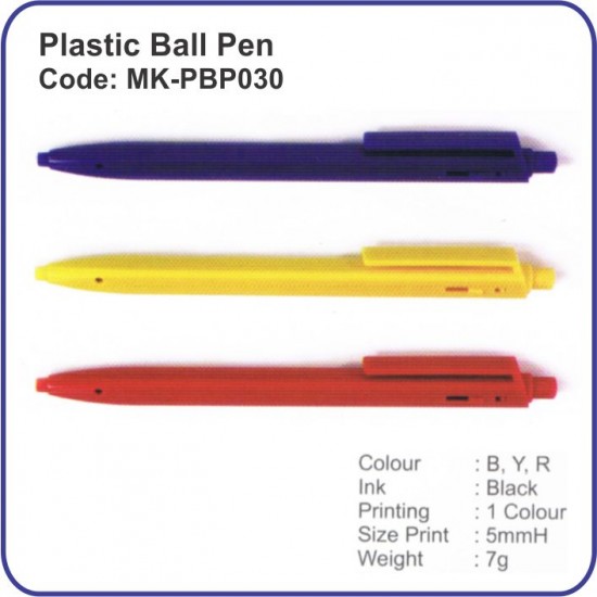 Plastic Ball Pen 