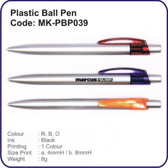 Plastic Ball Pen 