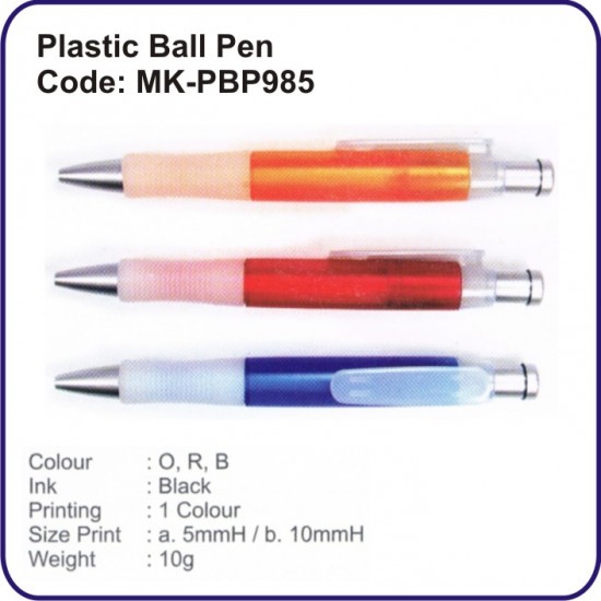 Plastic Ball Pen 