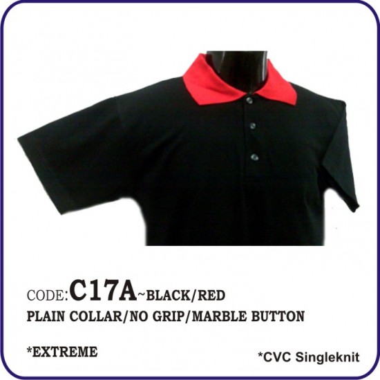 T-Shirt CVC C17A - Black/Red