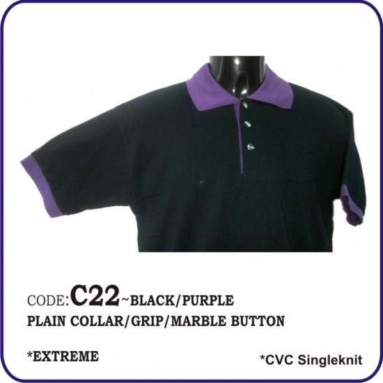 T-Shirt CVC C22 - Black/Purple