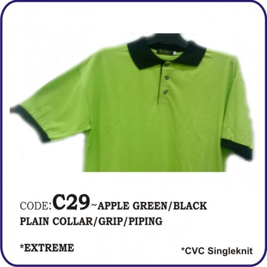 T-Shirt CVC C29 - Apple Green/Black