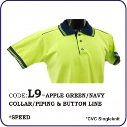 T-Shirt CVC L9 - Apple Green/Navy