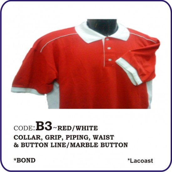 T-Shirt Lacoast B3 - Red/White