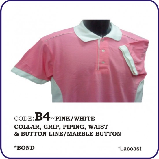 T-Shirt Lacoast B4 - Pink/White