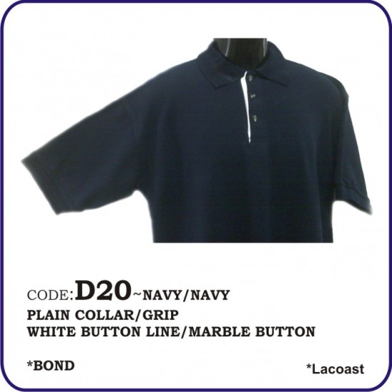 T-Shirt Lacoast D20 - Navy/Navy