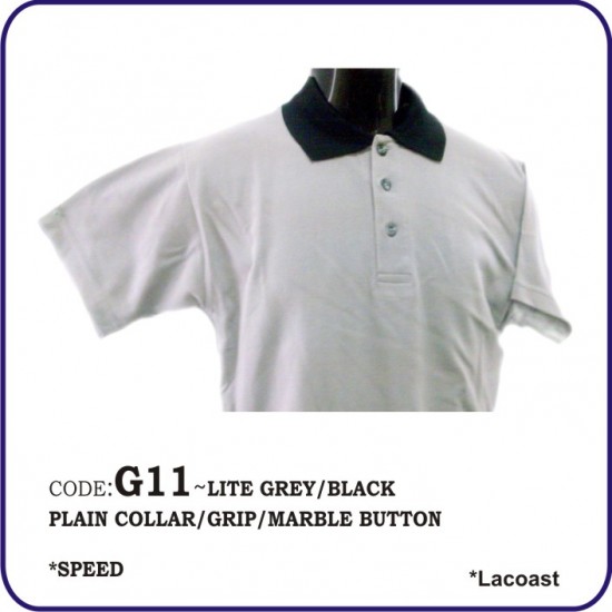 T-Shirt Lacoast G11 - Lite Grey/Black