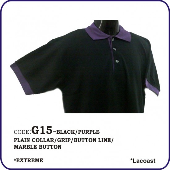 T-Shirt Lacoast G15 - Black/Purple