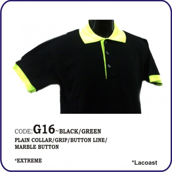 T-Shirt Lacoast G16 - Black/Green