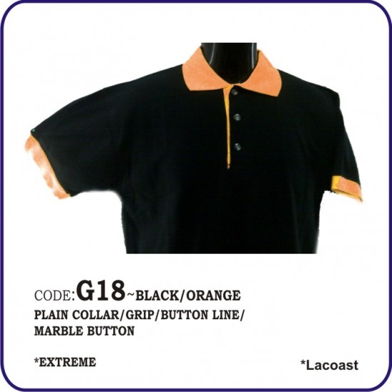 T-Shirt Lacoast G18 - Black/Orange