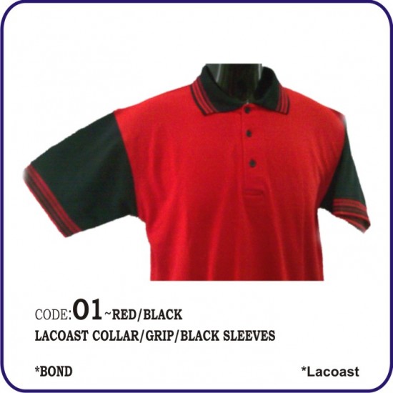 T-Shirt Lacoast O1 - Red/Black