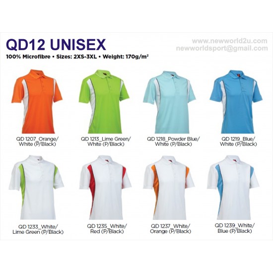 Quickdry Unisex QD12 